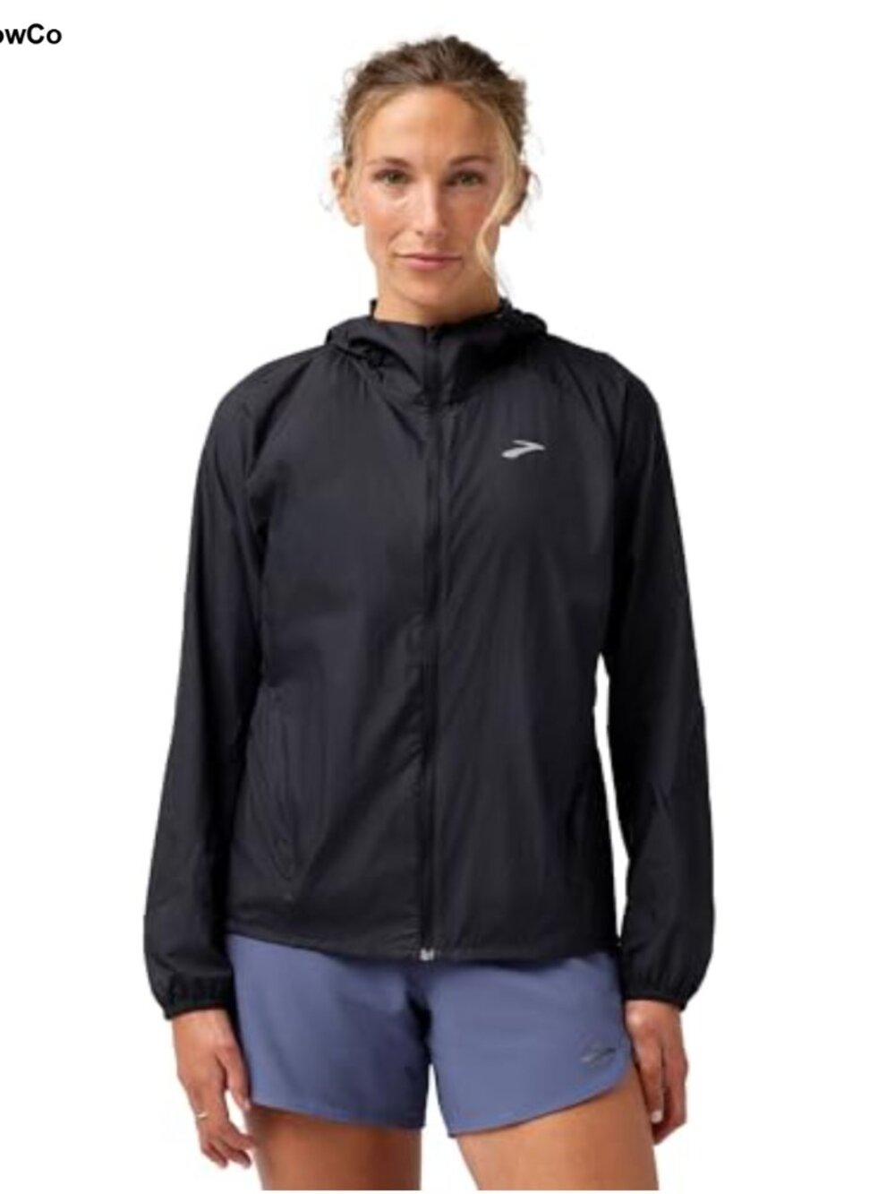 Brooks Canopy Packable Jacket Water Resistant UPF 50+ Reflective Women
